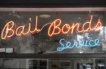 "Bail Bonds Service" light sign