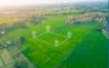 Aerial view of a county