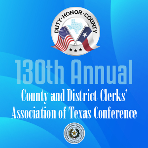 130th Annual County and District Clerks' Association of Texas logo